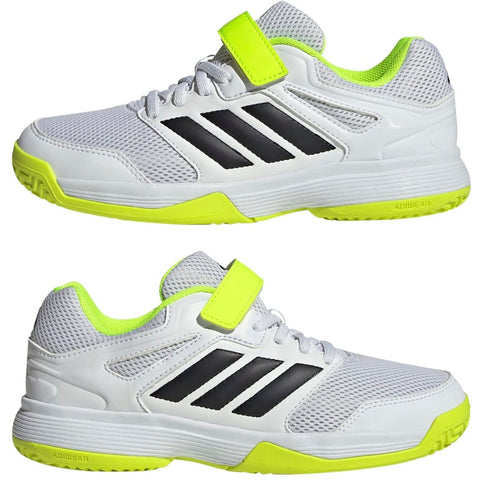 ADIDAS Speedcourt K Velcro FTWWHT/CBLACK/LUCLEM Bild 4