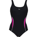 ARENA W ALISSA U BACK ONE PIECE LOW CUT C BLACK-ROSE VIOLET-WH Bild 1
