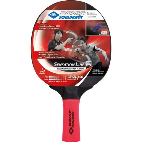 DONIC SCHILDKRÖT TT-Schläger SENSATION 600 ASG (Anti KEINE FARBE Bild 1
