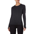 ENERGETICS Da.-Langarmshirt Eeva II wms MELANGE/BLACK/BLACKN Bild 2