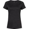 ENERGETICS Da.-T-Shirt Evii SS W MELANGE/BLACK/BLACK Bild 1
