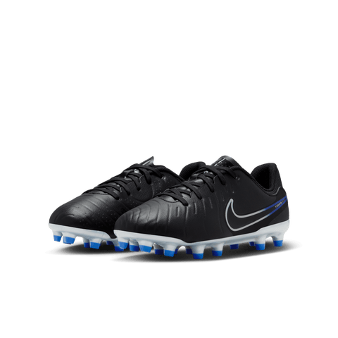 NIKE JR LEGEND 10 ACADEMY FG/MG BLACK/CHROME-HYPER ROYAL Bild 4