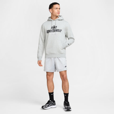 NIKE M NK CLUB BB PO HDY NSW GFX DK GREY HEATHER/LT SMOKE GREY/ Bild 3