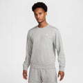NIKE M NK CLUB FT CREW DK GREY HEATHER/WHITE Bild 1
