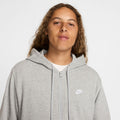 NIKE M NK CLUB FT FZ HOODIE DK GREY HEATHER/LT SMOKE GREY/ Bild 4