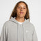 NIKE M NK CLUB FT FZ HOODIE DK GREY HEATHER/LT SMOKE GREY/ Bild 4