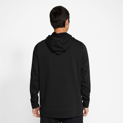NIKE M NK DRY HOODIE FZ FLC DK GREY HEATHER/BLACK Bild 6