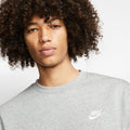 NIKE M NSW CLUB CRW BB DK GREY HEATHER/WHITE Bild 5