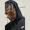 NIKE M NSW CLUB HOODIE PO BB BLACK/BLACK/WHITE Bild 5