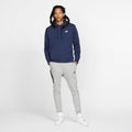 NIKE M NSW CLUB HOODIE PO BB BLACK/BLACK/WHITE Bild 16