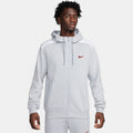 NIKE M NSW SP FLC FZ HOODIE BB WOLF GREY/WHITE Bild 1