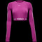 NIKE PRO DF 365 CROP LS HOT FUCHSIA/WHITE Bild 1