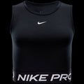 NIKE PRO DF 365 CROP TANK BLACK/WHITE Bild 1