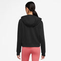 NIKE W NK ONE DF FZ HOODIE LBR BLACK/WHITE Bild 2