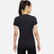 NIKE W NK ONE DF SS SLIM TOP BLACK/WHITE Bild 2