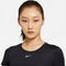 NIKE W NK ONE DF SS SLIM TOP BLACK/WHITE Bild 3