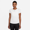 NIKE W NK ONE DF SS SLIM TOP BLACK/WHITE Bild 6
