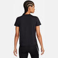 NIKE W NK ONE SWSH HBR DF SS TOP BLACK/WHITE Bild 2