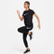 NIKE W NK ONE SWSH HBR DF SS TOP BLACK/WHITE Bild 3