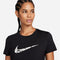 NIKE W NK ONE SWSH HBR DF SS TOP BLACK/WHITE Bild 4