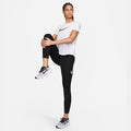 NIKE W NK ONE SWSH HBR DF SS TOP BLACK/WHITE Bild 7