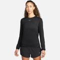NIKE W NK SWIFT ELMNT DF UV CRW TOP BLACK/REFLECTIVE SILV Bild 1