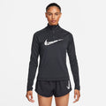 NIKE W NK SWSH HBR DF HZ MID BLACK/WHITE Bild 1