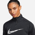 NIKE W NK SWSH HBR DF HZ MID BLACK/WHITE Bild 4
