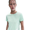 NIKE W NK TEMPO SWSH HBR DF SS TOP MINT FOAM/WHITE Bild 2