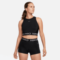 NIKE W NP DF CROP TANK SHINE BLACK/METALLIC SILVER Bild 1