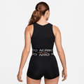 NIKE W NP DF CROP TANK SHINE BLACK/METALLIC SILVER Bild 2