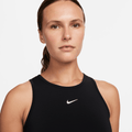 NIKE W NP DF CROP TANK SHINE BLACK/METALLIC SILVER Bild 3