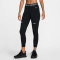 NIKE W NP DF MR 7/8 TIGHT TT BLACK/IRON GREY/WHITE/WHITE Bild 1
