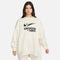 NIKE W NSW FLC OS CREW GLS COCONUT MILK/BLACK Bild 1