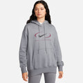 NIKE W NSW FLC OS PO HDY SWSH SMOKE GREY Bild 1