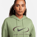 NIKE W NSW FLC OS PO HDY SWSH SMOKE GREY Bild 11