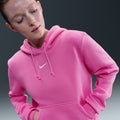 NIKE W NSW PHNX FLC STD PO HOODIE PLAYFUL PINK/SAIL Bild 6