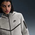 NIKE W NSW TCH FLC WR FZ HDY 2 DK GREY HEATHER/BLACK Bild 7