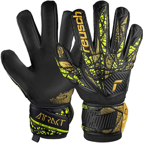 REUSCH Attrakt Infinity Finger Support black / gold / yellow / bl Bild 8